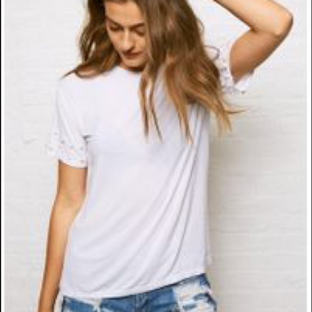 Plain White Tee With Personality